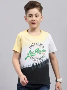 Monte Carlo Boys Typography Printed Cotton T-shirt
