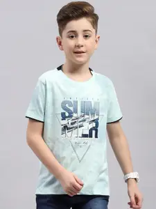 Monte Carlo Boys Typography Printed Cotton T-shirt