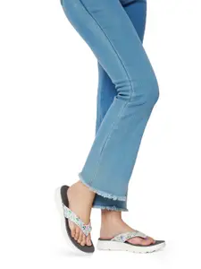 KazarMax Women Printed Thong Flip-Flops