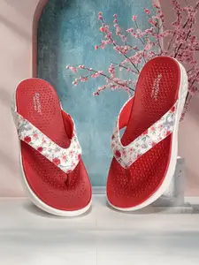 KazarMax Women Printed Thong Flip-Flops