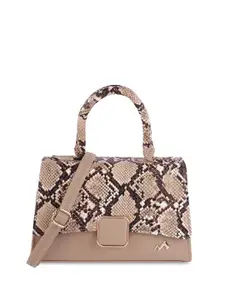 Metro Animal Textured PU Structured Satchel