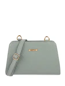 Metro Women Textured PU Two Fold Wallet