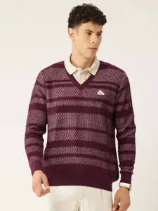 Monte Carlo Striped V-Neck Pullover