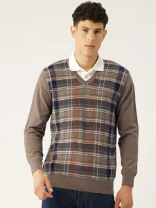 Monte Carlo Checked Woollen Pullover Sweater