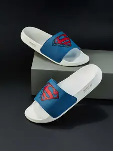 Campus Men Superman Printed Sliders