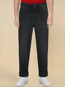 Allen Solly Junior Boys Relaxed Fit Low Distress Light Fade Jeans