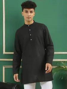 TATTVA Mandarin Collar Summer Sheers Cotton Straight Kurta