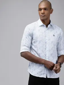 U.S. Polo Assn. Pure Cotton Tailored Fit Floral Opaque Printed Casual Shirt