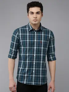 U.S. Polo Assn. Pure Cotton Tailored Fit Checked Casual Shirt