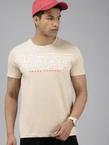 U.S. Polo Assn. Denim Co. Brand Logo Printed Pure Cotton Slim Fit T-shirt