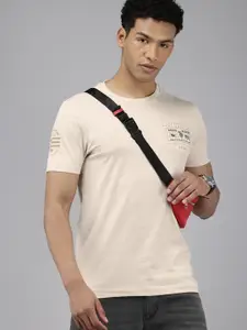 U.S. Polo Assn. Denim Co. Brand Logo Printed Pure Cotton Slim Fit T-shirt