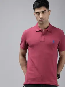 U.S. Polo Assn. Polo Collar Pure Cotton Slim Fit T-shirt