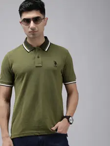 U.S. Polo Assn. Pure Cotton Polo Collar Slim Fit T-shirt