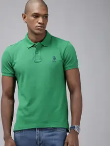 U.S. Polo Assn. Pure Cotton Polo Collar Slim Fit T-shirt