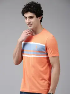 U.S. Polo Assn. Striped Pure Cotton Slim Fit T-shirt