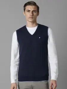Louis Philippe Men Woollen Sweater Vest