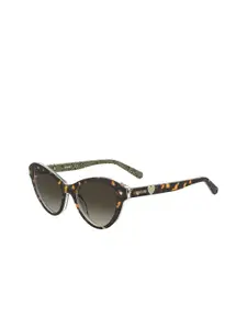 LOVE MOSCHINO Metal Plaque Women Cateye Sunglasses with UV Protected Lens 716736711706