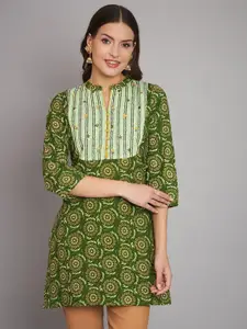 Anouk Women Ethnic Motifs Printed Pure Cotton Short Kurti