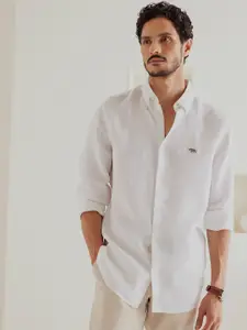 Andamen Casual Men Solid Button-Down Collar Slim Fit Casual Shirt