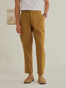 Andamen Casual Men Solid Twill Linen Trouser
