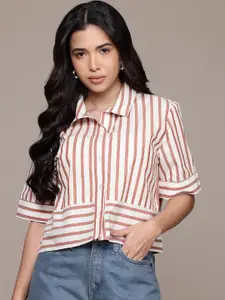 Nautica Opaque Striped Casual Shirt