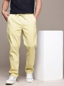 The Roadster Life Co. Men Straight Fit Pure Cotton Chinos Trousers