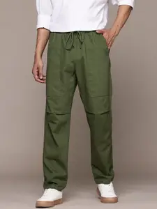 The Roadster Lifestyle Co. Men Cotton Baggy Fit Trousers