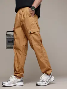 The Roadster Life Co. Men Relaxed Fit Pure Cotton Cargos Trousers