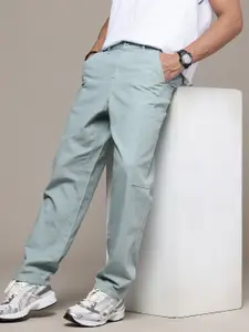 The Roadster Life Co. Men Relaxed Fit Pure Cotton Cargos Trousers