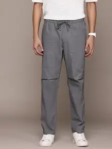 The Roadster Lifestyle Co. Men Cotton Baggy Fit Trousers