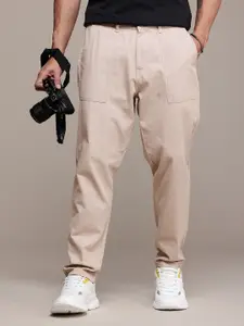 The Roadster Life Co. Men Loose Fit Pure Cotton Chinos Trousers