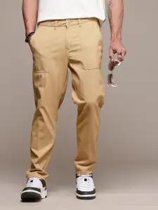 The Roadster Life Co. Men  Relaxed Fit Pure Cotton Chinos Trousers