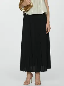 MANGO Accordion Pleats Midi Skirt