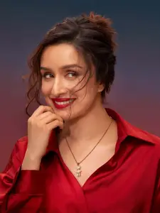 PALMONAS Gold-Plated Stainless Steel Cubic Zirconia Teddy Solitaire Necklace