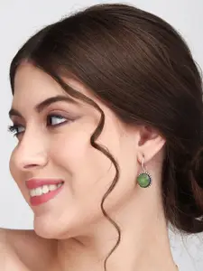 Anvik Silver Plated Artificial Stones Drop Earrings