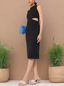 DressBerry Cut-Out Sheath Dress