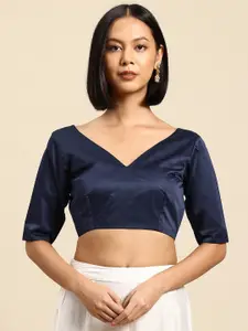 flaher Satin Readymade Saree Blouse