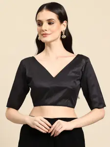 flaher Satin Readymade Saree Blouse