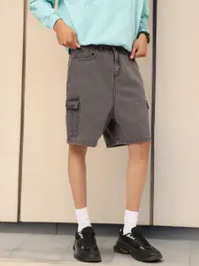 Kook N Keech Men Denim Cargo Shorts