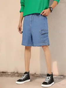 Kook N Keech Men Denim Cargo Shorts