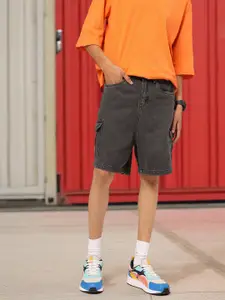 Kook N Keech Men Cargo Denim Shorts