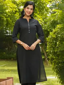 Aramya Mandarin Collar Straight Kurta