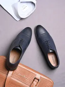 LOUIS STITCH 
Men Textured Formal Lace Up Oxford Shoes