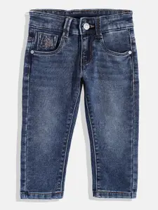 U.S. Polo Assn. Kids Boys Slim Fit Light Fade Stretchable Jeans