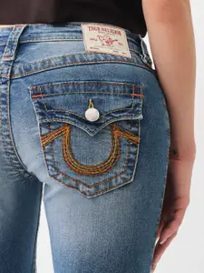 True Religion Big T Joey Flare Fit Low-Rise Washed Jeans