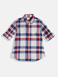 U.S. Polo Assn. Kids Boys Tartan Checks Casual Shirt