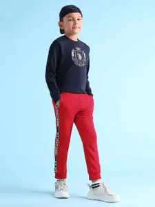 U.S. Polo Assn. Kids Boys Contrast Panel Joggers