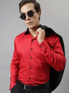 Hancock Men Slim Fit Opaque Party Shirt