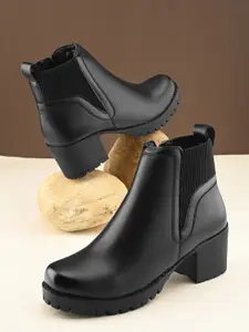 The Roadster Lifestyle Co Women Block-Heeled Chelsea Boots
