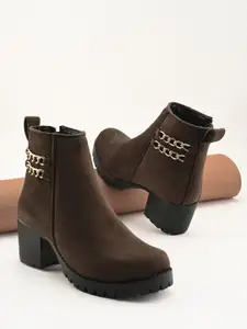 The Roadster Lifestyle Co Women Block Heeled Regular Boots